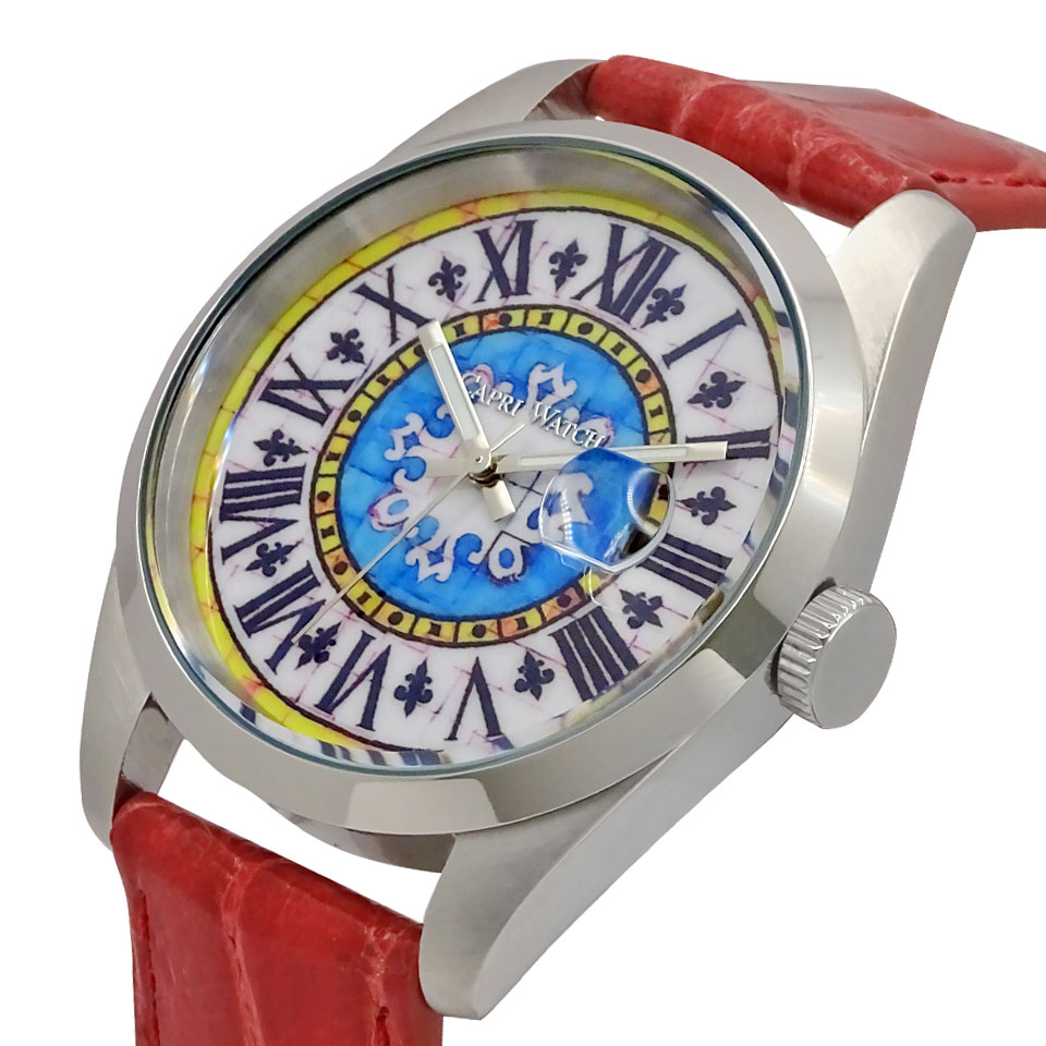 Orologio Glamour First 39 Crocodile Fuchsia - immagine 3
