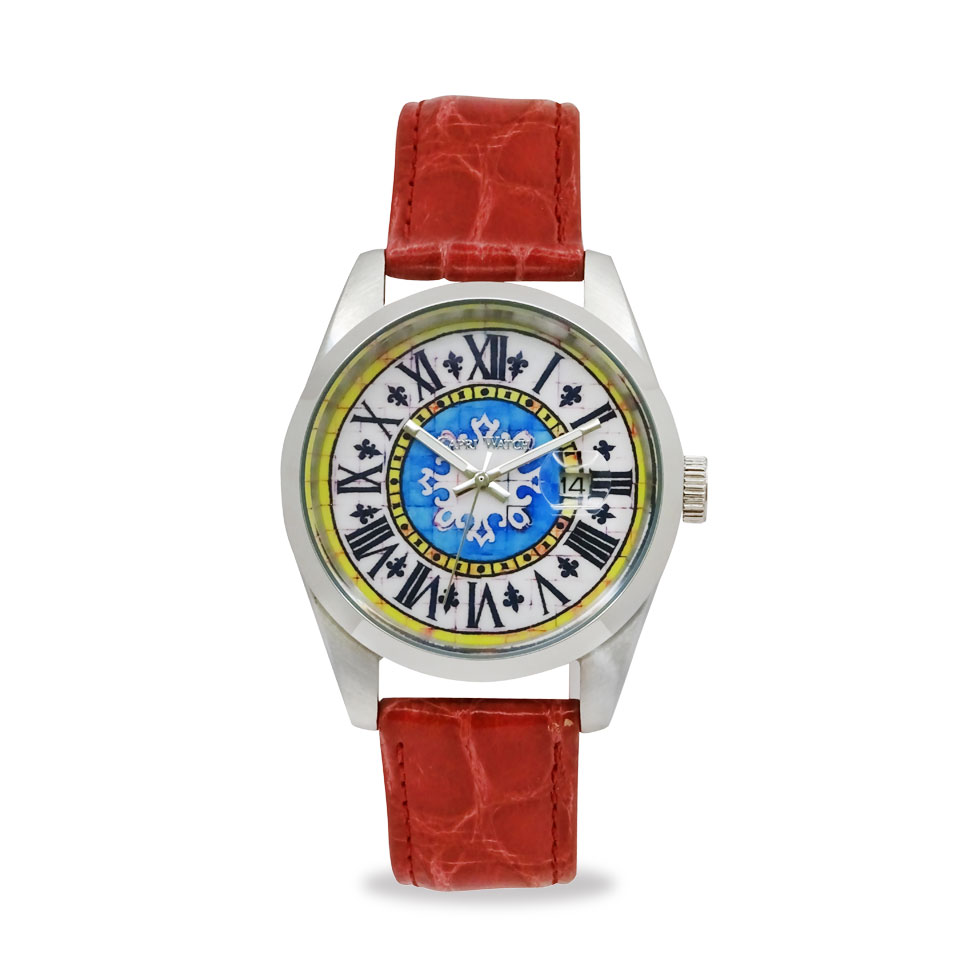 Orologio Glamour First 39 Crocodile Fuchsia