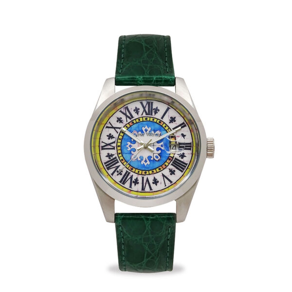 Orologio Glamour First 39 Crocodile Green