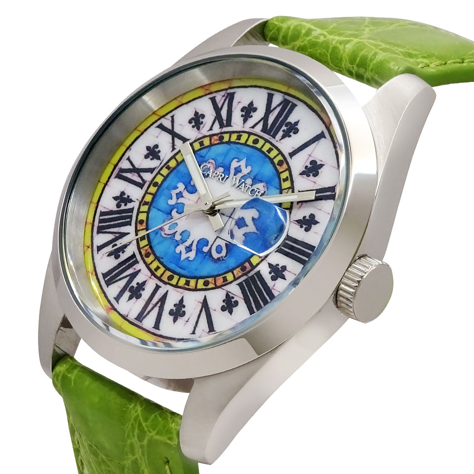 Orologio Glamour First 39 Crocodile Light Green - immagine 3
