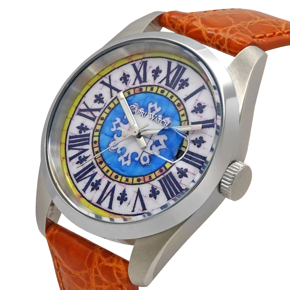Orologio Glamour First 39 Crocodile Orange - immagine 3