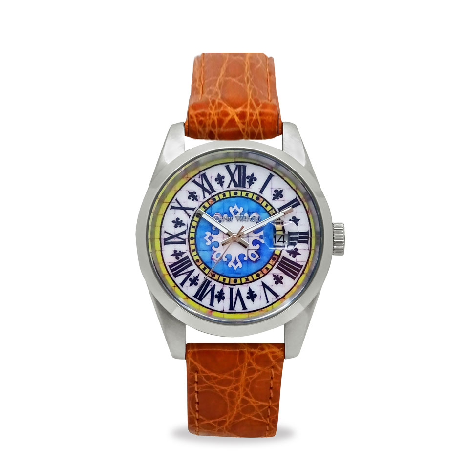 Orologio Glamour First 39 Crocodile Orange