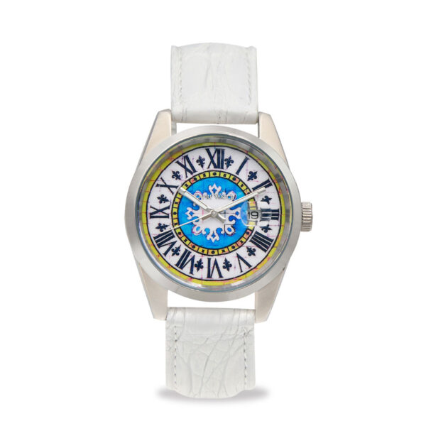Orologio Glamour First 39 Crocodile White