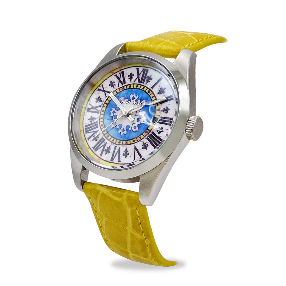 Orologio Glamour First 39 Crocodile Yellow - immagine 2