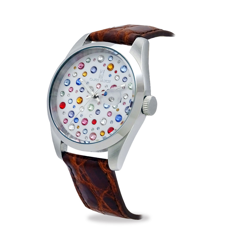 Orologio Glamour Multijoy 39 Crocodile Brown - immagine 2