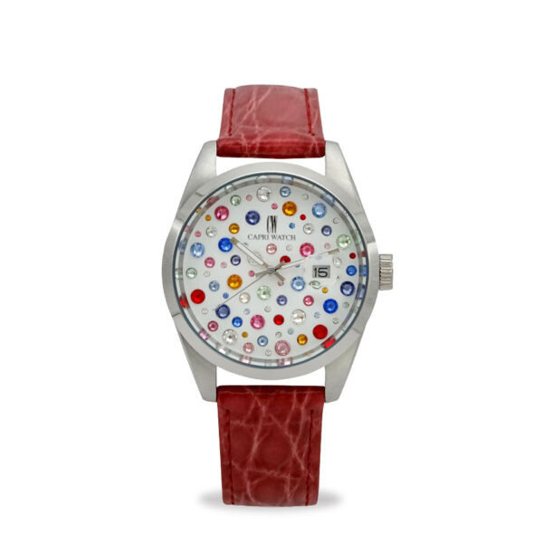 Orologio Glamour Multijoy 39 Crocodile Fuchsia