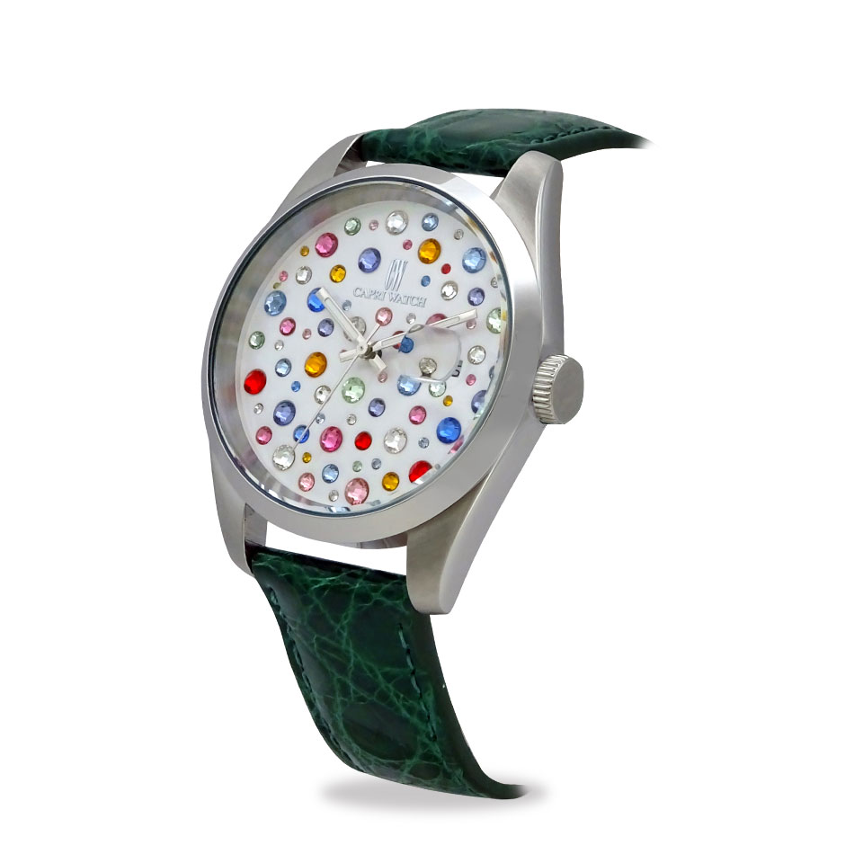 Orologio Glamour Multijoy 39 Crocodile Green - immagine 2