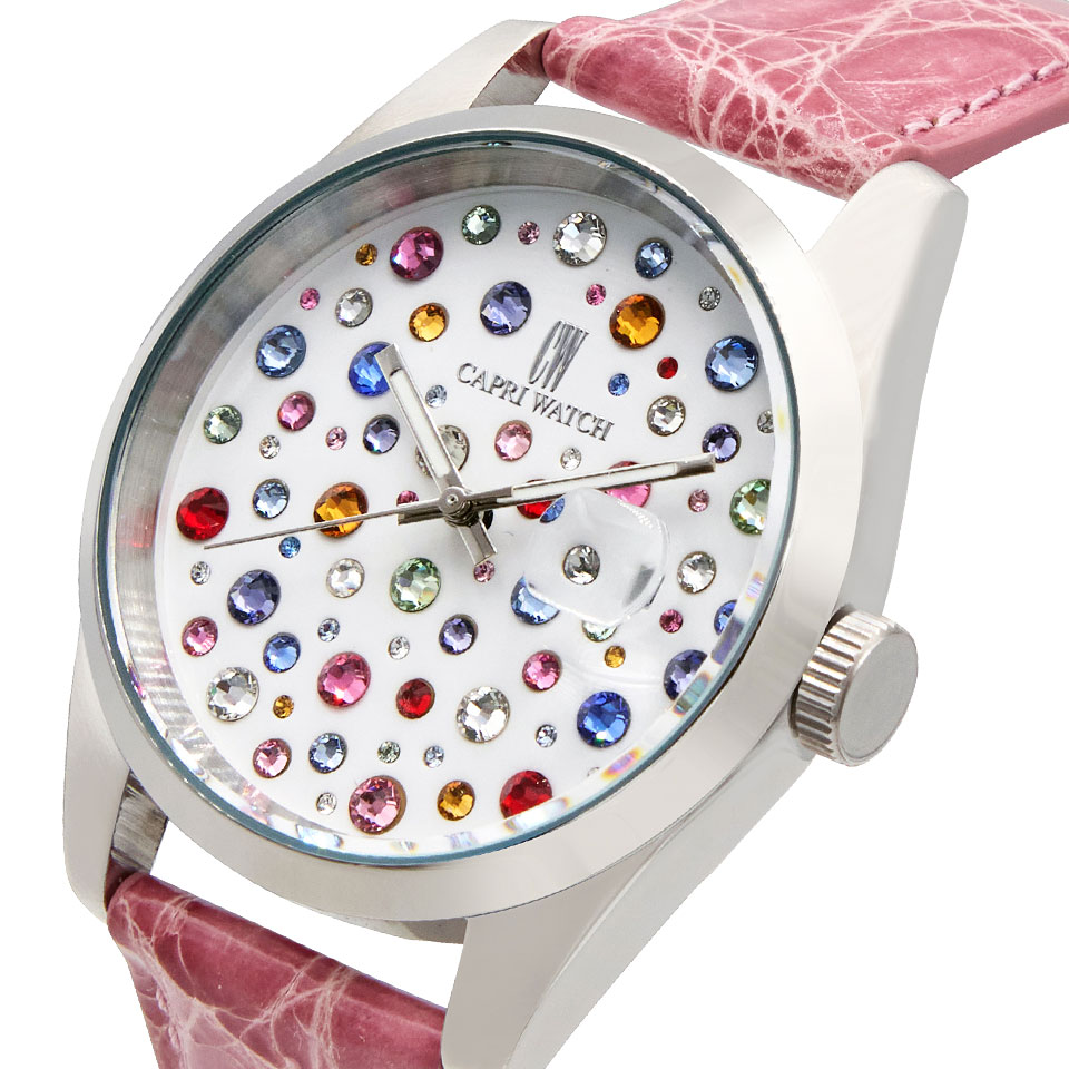 Orologio Glamour Multijoy 39 Crocodile Pink - immagine 3