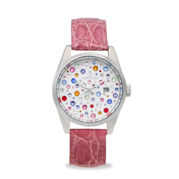 Orologio Glamour Multijoy 39 Crocodile Pink