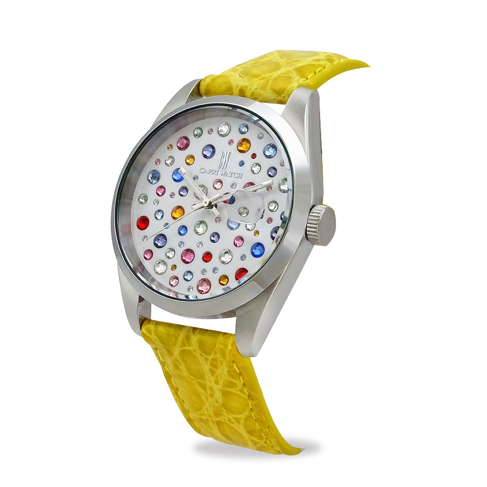Orologio Glamour Multijoy 39 Crocodile Yellow - immagine 2