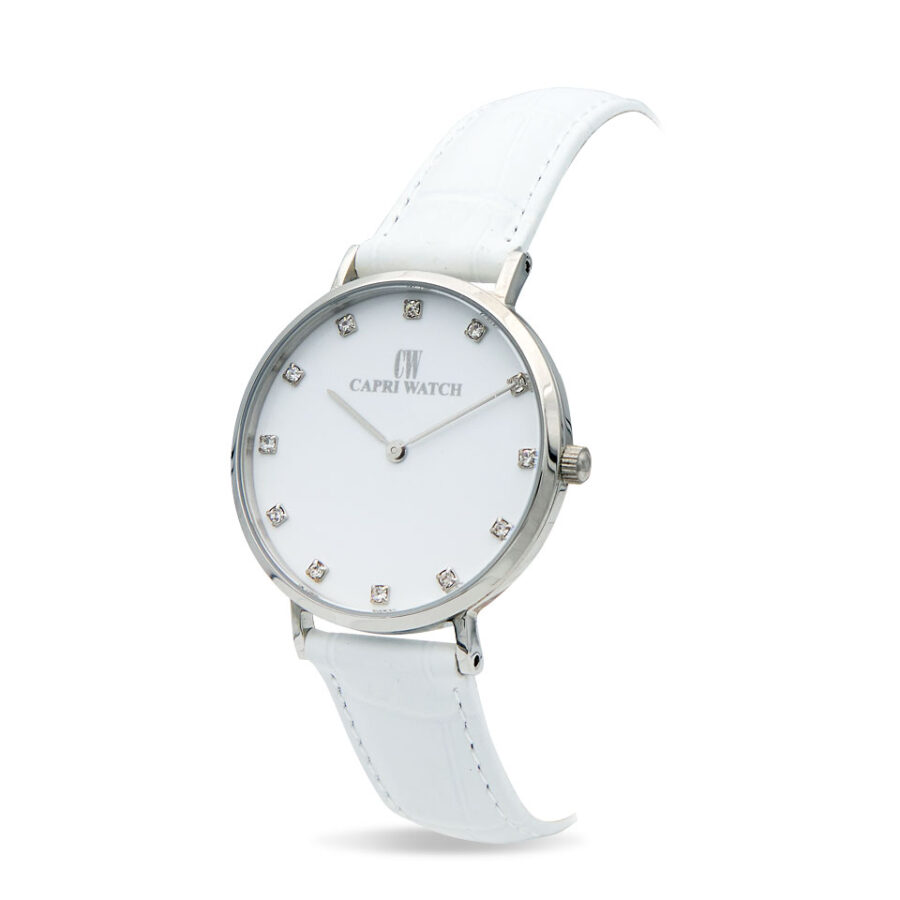 Orologio Minimal  Stainless White Strass White - immagine 2