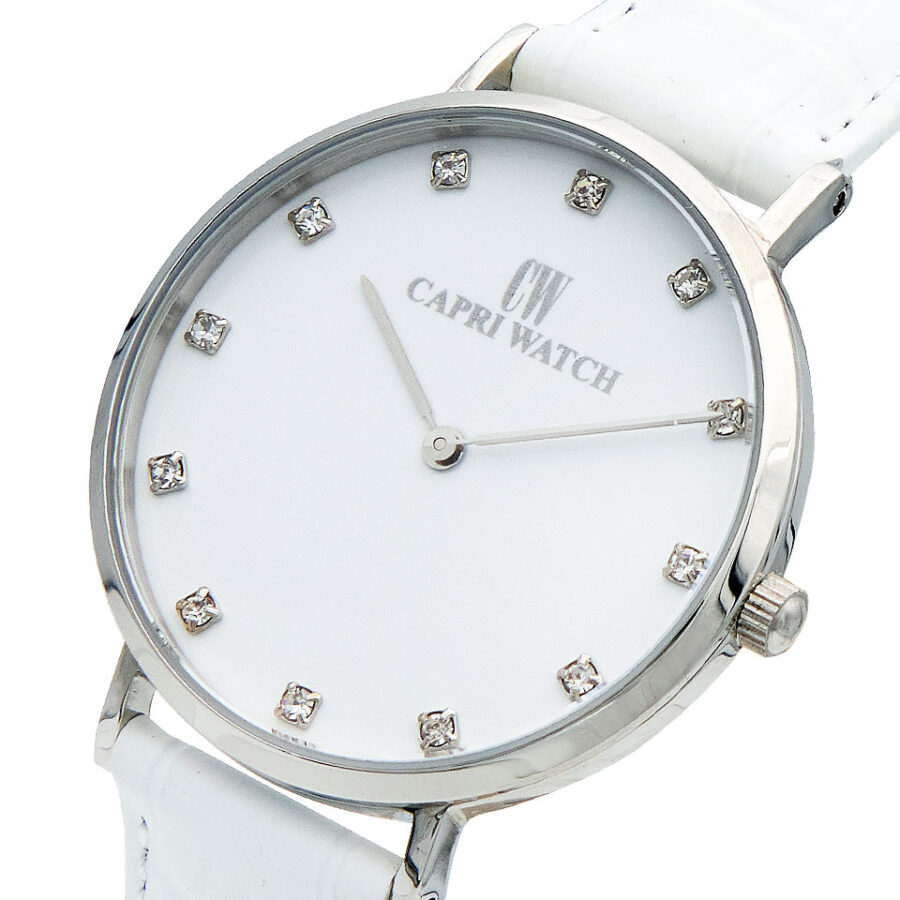 Orologio Minimal  Stainless White Strass White - immagine 3