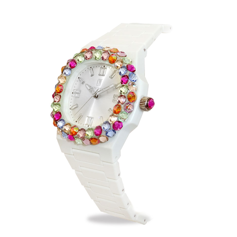 Orologio Rainbow 38 White Bezel Double Multijoy - immagine 2