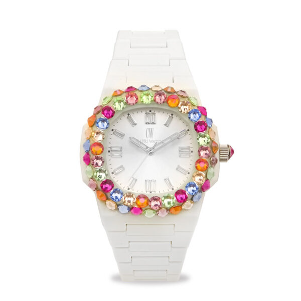 Orologio Rainbow 38 White Bezel Double Multijoy