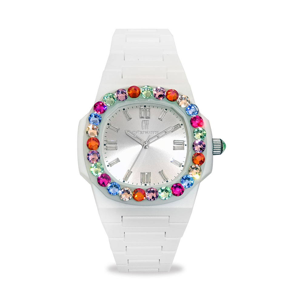Orologio Rainbow 38 White Bezel Multijoy