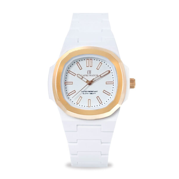 Orologio Rainbow 38 White Rose Bezel