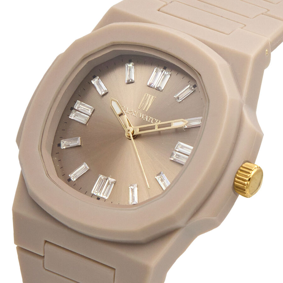 Orologio Rainbow Crystal 38 Beige - immagine 3