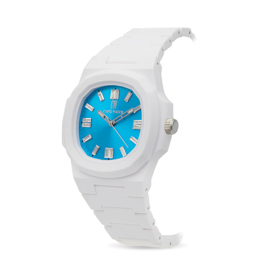 Orologio Rainbow Crystal 38 White Blue - immagine 2