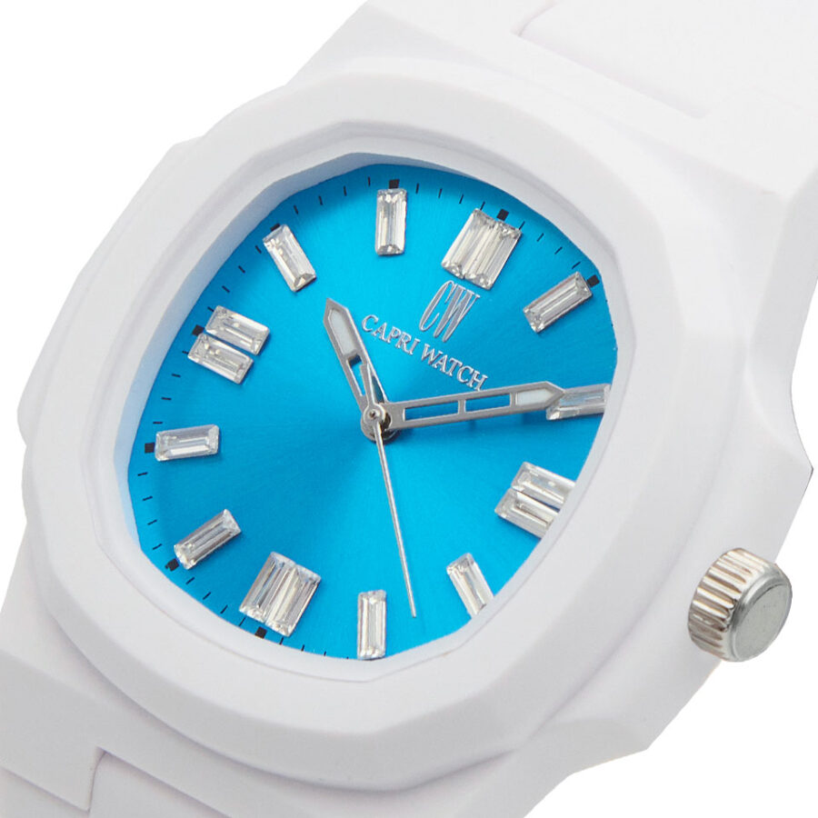 Orologio Rainbow Crystal 38 White Blue - immagine 3
