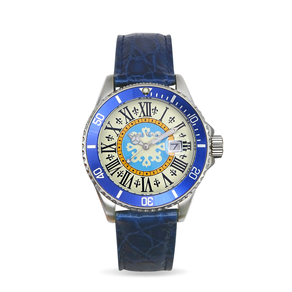 Orologio Sub Capri First 40 Crocodile Blue Royal