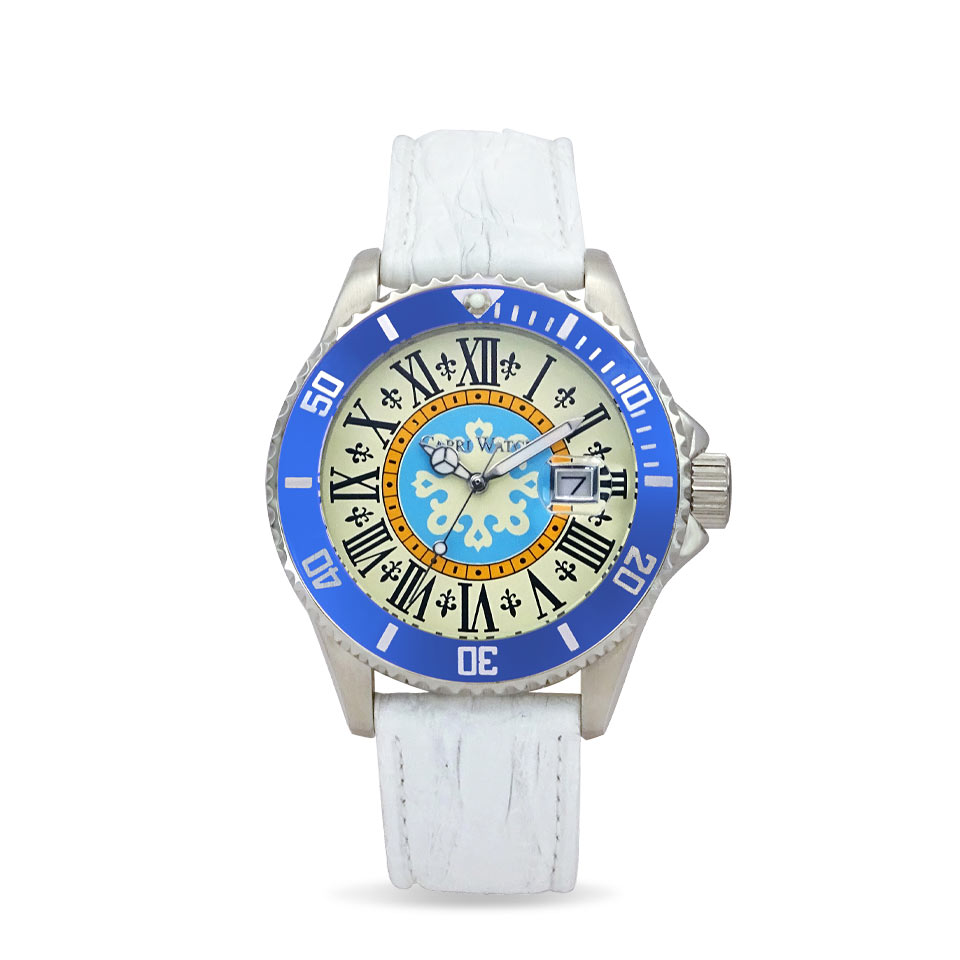 Orologio Sub Capri First 40 Crocodile White