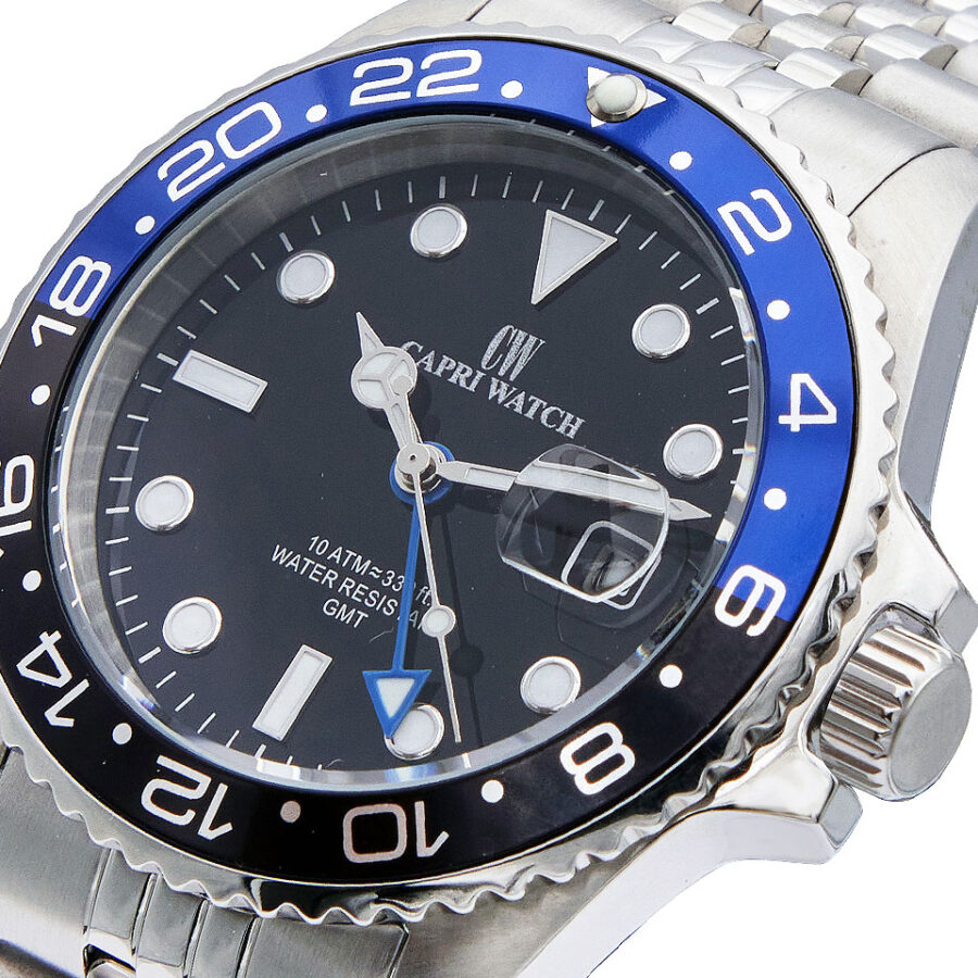Orologio Sub Capri GMT Stainless Black Blue - immagine 3