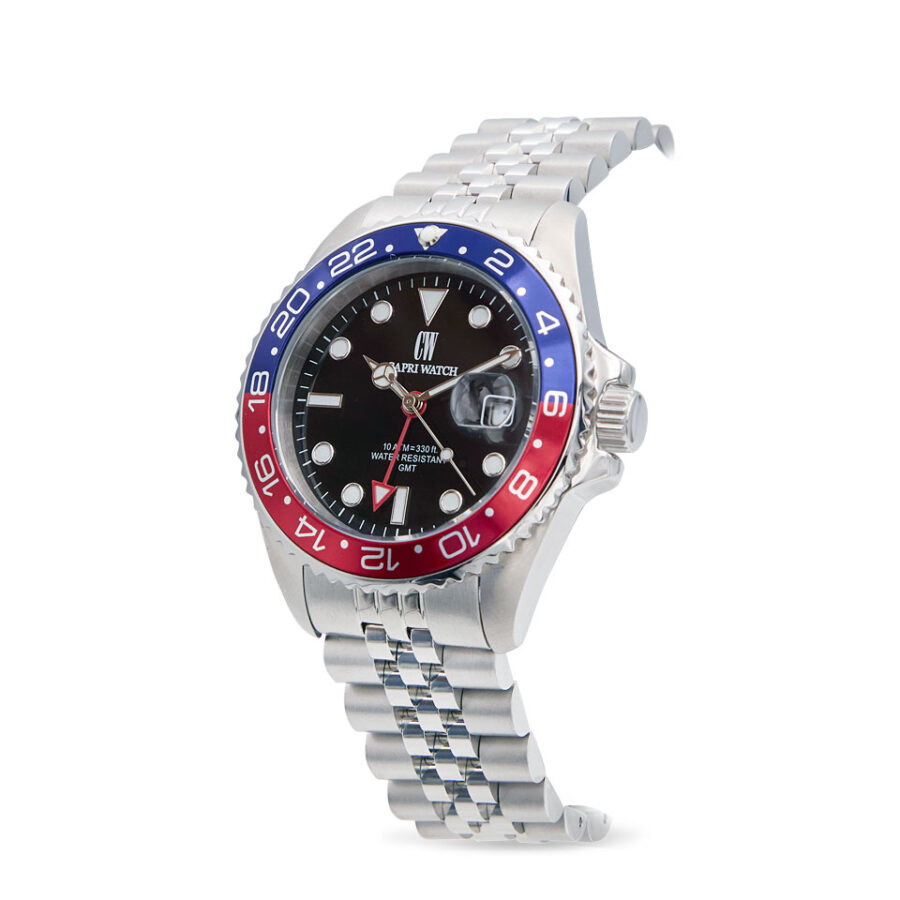Orologio Sub Capri GMT  Stainless Black-Red - immagine 2