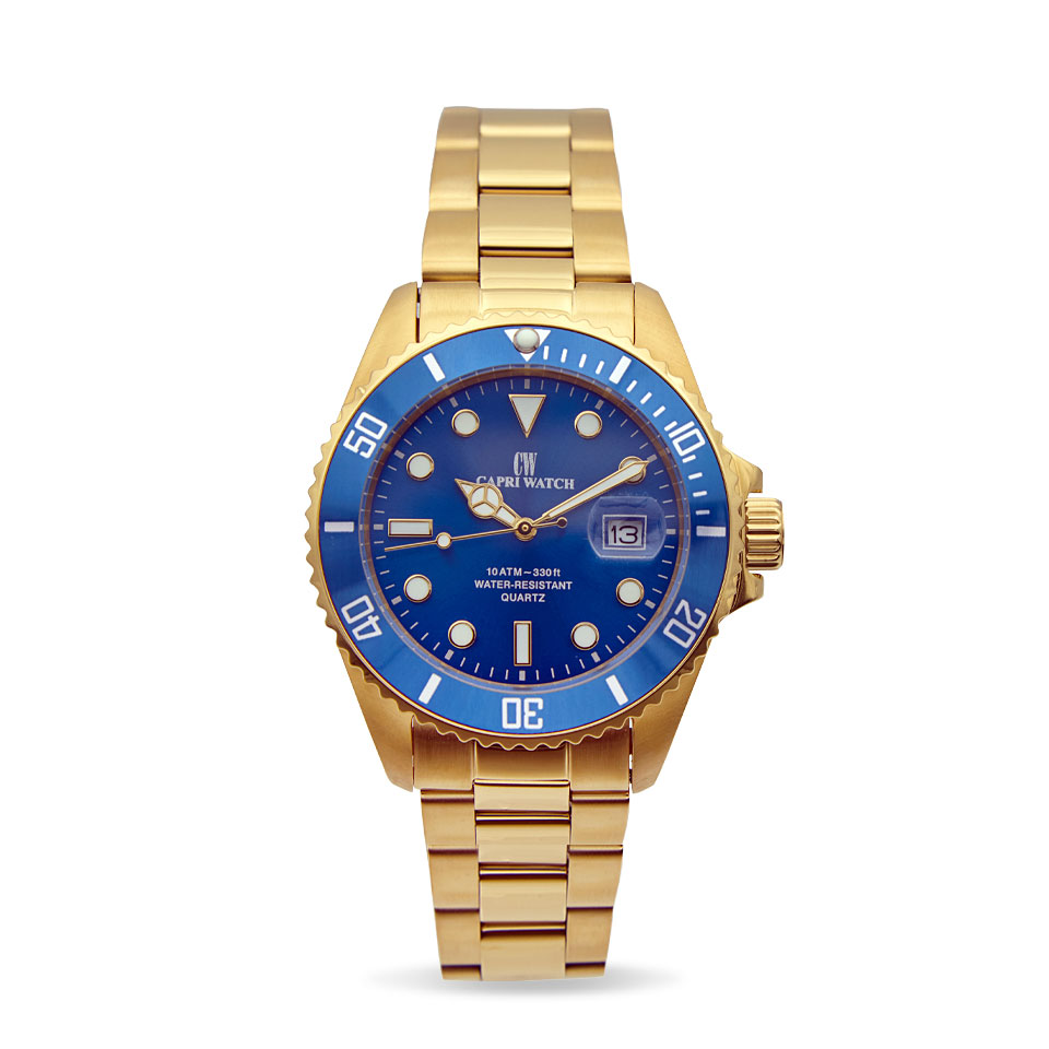 Orologio Sub Capri Gold Blue