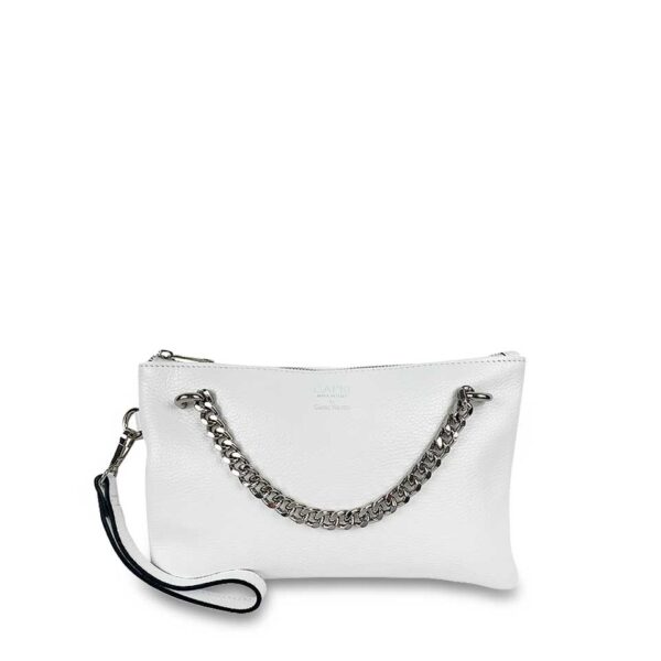 Pochette Bianca con catena