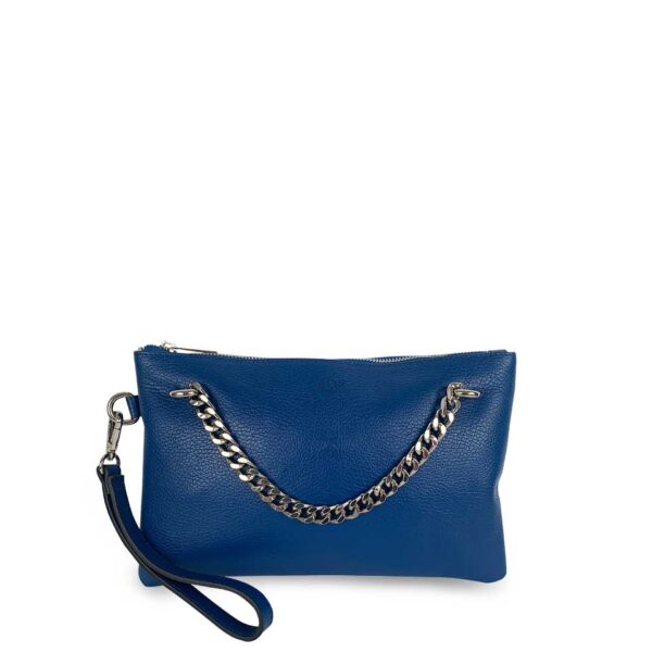 Pochette Blue Royal con catena
