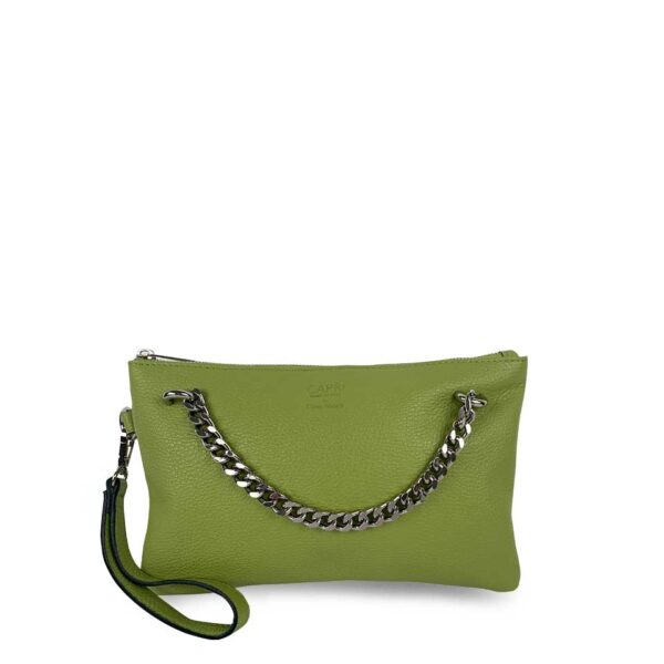 Pochette Verde chiaro con catena
