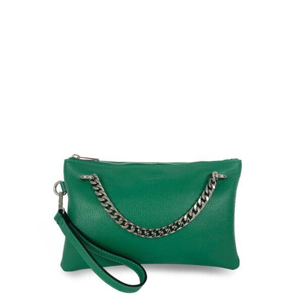 Pochette Verde con catena