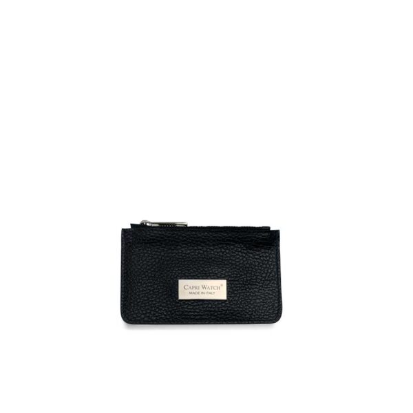 Portacarte Con Cerniera Black