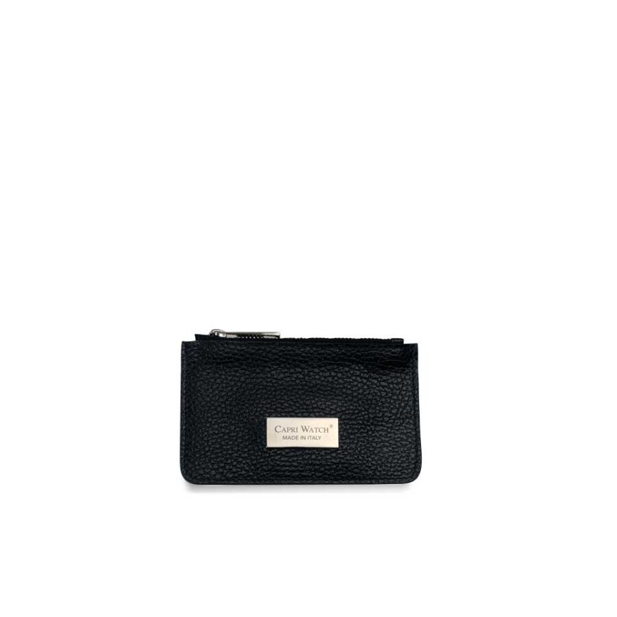 Portacarte Con Cerniera Black