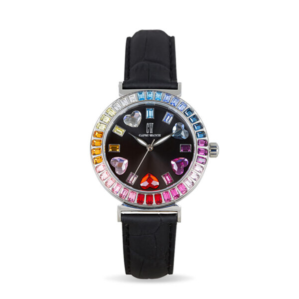 Rossella Hearts Black Silver