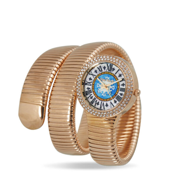 Snake First Stones Rose Gold