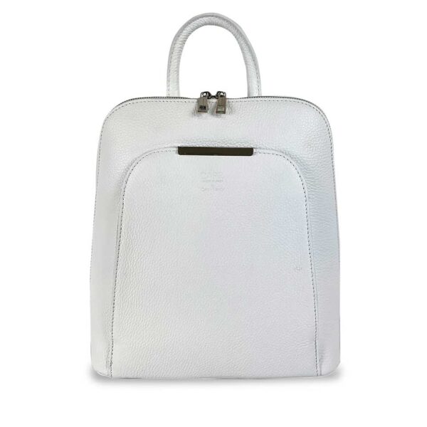 Zaino in pelle Bianco